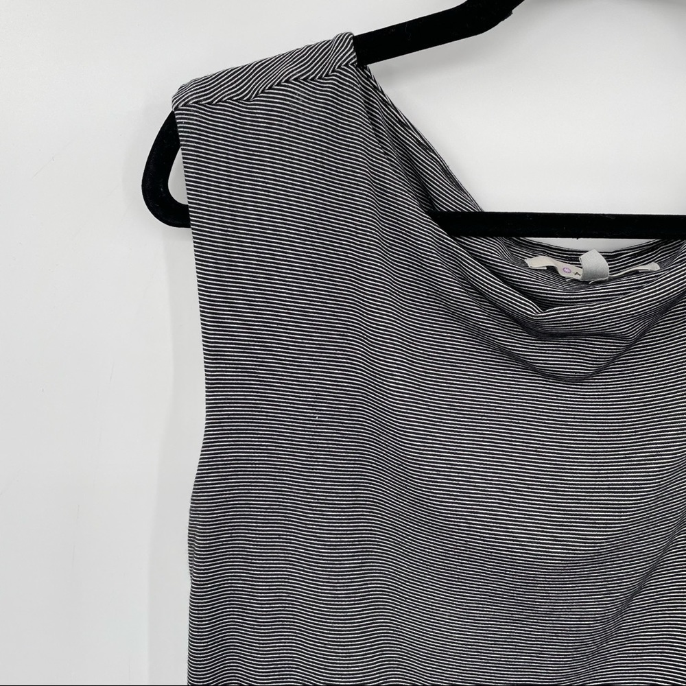 Athleta Dark Gray Striped Knit Athletic Dress - Picture 8 of 14